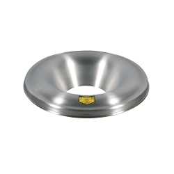 Justrite® 26530 Drum Can Head, 7 in Dia Opening 19-7/8 in OD, For Use With Cease-Fire® 30 gal Waste Receptacle Safety Drum Can, Aluminum, Aluminum