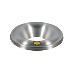 Justrite® 26555 Drum Can Head, 7-7/8 in Dia Opening 24 in OD, For Use With Cease-Fire® 55 gal Waste Receptacle Safety Drum Can, Aluminum, Aluminum