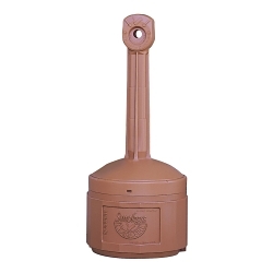 Justrite® 26800T Original Smoker's Cease-Fire® Medium Duty Cigarette Butt Receptacle, 4 gal Capacity, 38-1/2 in H, Polyethylene, Terracotta
