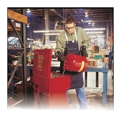 Justrite® 27110 Safety Rinse Tank, 11 gal Capacity, 8-3/4 in H, Galvanized Steel, Red