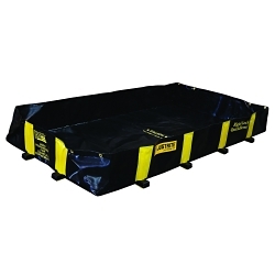Justrite® 28512 Rigid-Lock QuickBerm® Spill Containment Berm, 6 ft L x 4 ft W x 12 in H, Modified PVC Coated Fabric