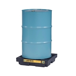 Justrite® 28653 EcoPolyBlend™ Accumulation Center, 1 Drums, 12 gal Spill, 1250 lb Load, 100% Recycled Polyethylene