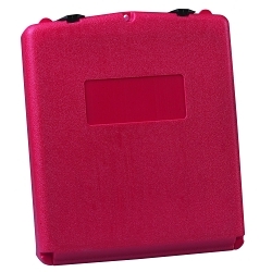 Justrite® S23306 Large Document Storage Box, 3.563 in Exterior, 2.3 in Interior D x 13.3 in Interior, 15-3/4 in Exterior H, Polyethylene, Red