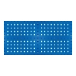 Kennedy® 50004BL VTC 4-Panel Toolboard Set With 60-Piece Toolholder Hook Set, 36 in H x 18 in W x 20 ga THK, Classic Blue