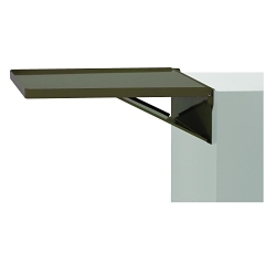 Kennedy® DS1B Fold Away Cabinet Shelf, For Use With Industrial, Maintenance Pro™ and ProLine™ Roller Cabinets, 40 lb Load Capacity, Steel, Brown Wrinkle