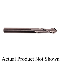 KEO 103-043019-ALTIN High Performance Center Cutting Positive Rake Single End Drill Mill, 1/32 in Dia, 90 deg Point, 2 Flutes, 1/8 in L Flute, 1/8 in L of Cut, 1/8 in Dia Shank, 1-1/2 in OAL, AlTiN Coated
