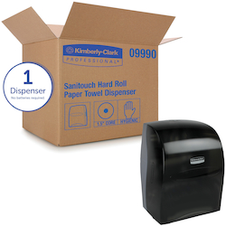 Kimberly-Clark Professional™ 09990 SANITOUCH Hard Roll Towel Dispenser, 16.13 in OAL, Wall Mount, Plastic, Domestic