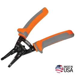 Klein® 11055RINS Insulated Stripper/Cutter, 8 to 18, 10 to 20 AWG Cable/Wire