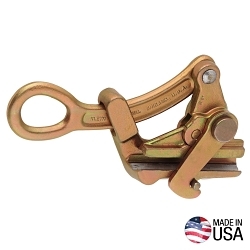 Klein® 1672-10 1-Jaw Parallel Jaw Grip, 0.37 to 0.75 in Dia Cable, 10000 lb Load, Steel