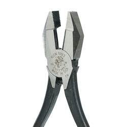 Klein® 201-7CST Square Nose Ironworker's Plier, 1-9/32 in L x 1-5/32 in W x 1/2 in THK Tool Steel Jaw, 9-1/4 in OAL