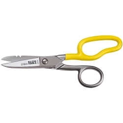 Klein® 2100-8 Electrician's Scissor, 1-7/8 in L of Cut, 6.313 in OAL, Pointed Tip, Stainless Steel Blade, Extended Comfort Grip Hand