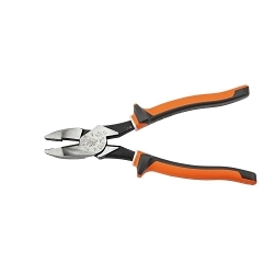 Klein® 2138NEEINS New England Nose Cutting Plier, 1.438 in L x 1.109 in W x 5/8 in THK Jaw Steel Jaw Knurled Jaw, 8.82 in OAL, ASTM Specified