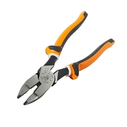 Klein® 2139NEEINS Heavy Duty New England Nose Side Cutting Plier, 1.594 in L x 1.313 in W x 0.625 in THK Jaw Steel Jaw Partially Serrated Jaw, 9.53 in OAL