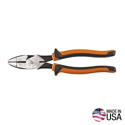 Klein® 2139NEEINS Heavy Duty New England Nose Side Cutting Plier, 1.594 in L x 1.313 in W x 0.625 in THK Jaw Steel Jaw Partially Serrated Jaw, 9.53 in OAL