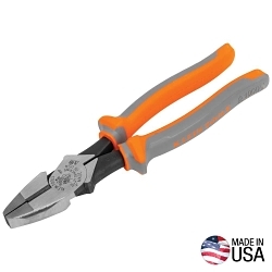 Klein® 2139NERINS Insulated Plier, 1.66 in W x 1.6 in L x 0.625 in T Jaw Knurled Jaw, 9.5 in OAL