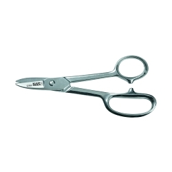 Klein® 22000 High Leverage Utility Snip, Pointed Tip, 1-3/4 in L of Cut, Steel Blade, Nickel Chrome Plated Handle