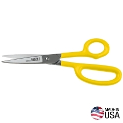 Klein® 22003 Industrial High Leverage Utility Shear, 3 in L of Cut, 9 in OAL, Pointed Tip, Serrated Edge, Metal Blade, Right Hand