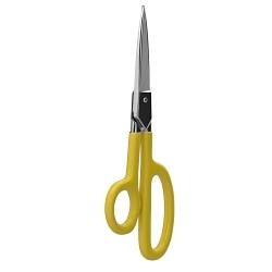 Klein® 22003 Industrial High Leverage Utility Shear, 3 in L of Cut, 9 in OAL, Pointed Tip, Serrated Edge, Metal Blade, Right Hand