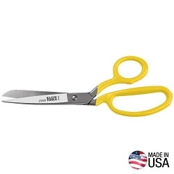 Klein® 23008 Bent Trimmer, 3-1/2 in L of Cut, 9 in OAL, Pointed Tip, Knife Edge, Right Hand