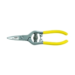 Klein® 24001 Self-Opening Utility Snip, Pointed Tip, 1 in L of Cut, Non-Slip Snip, Steel Blade