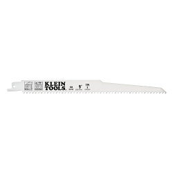 Klein® 31751 Bi-Metal Reciprocating Saw Blade, 11-1/8 in L x 1 in W, 6, Composite Body, Universal/Toothed Edge Tang