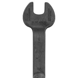 Klein® 3219 Erection Wrench, 3/4 in Wrench, 60 deg Offset, 14-3/4 in L, Forged Alloy Steel, Industrial Black
