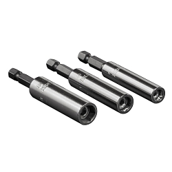 Klein® 32759 Power Quick-Connect Nutdriver Set, 1/4 to 3/8 in, 3 Pieces, 6.313 in OAL