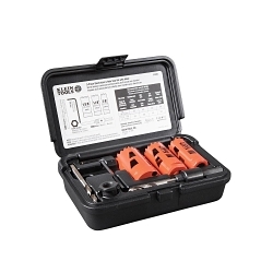 Klein® 32905 Bi-Metal Electrician's Hole Saw Kit, 3 Pieces, For Use With 31905 3/8 in Arbor