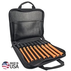 Klein® 33524 9-Piece Insulated Nutdriver Kit, Orange Grip Handle