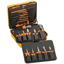 Klein® 33527 Dual Insulated Tool Kit, 22 Pieces, High Dielectric Plastic