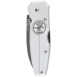 Klein® 44001 1-Blade Compact Lightweight Pocket Knife, AUS8 Stainless Steel Drop Point Blade, 2-1/2 in L Blade, Lock Back Opening, Yes