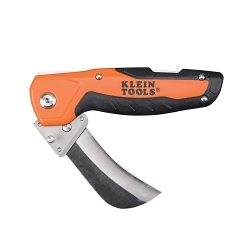 Klein® 44218 Cable Skinning Utility Knife With Replaceable Blade, Hawkbill/Sheepsfoot Blade, 440A Stainless Steel Blade, 7.797 in OAL