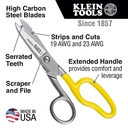Klein® 46039 Cable Splice Kit, 23 to 19 AWG Wire, 1-3/4 Steel Blade
