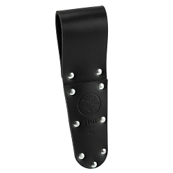 Klein® 5101 1-Pocket Slotted Scissor Holder Tunnel, Leather, Black