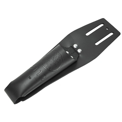 Klein® 5112 1-Pocket Closed Bottom Slotted Pliers Holder, Leather, Black