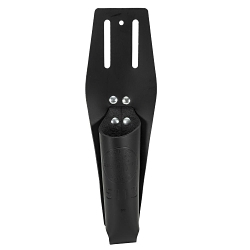 Klein® 5112 1-Pocket Closed Bottom Slotted Pliers Holder, Leather, Black