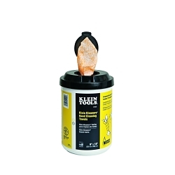 Klein® Klein Kleaners® 51425 Disposable Waterless Hand Cleaning Towel, 9 x 12 in, 72 Count Bucket Capacity, Orange