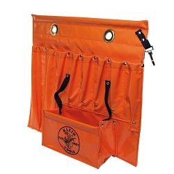 Klein® 51828 Aerial Apron, S, 8 Pockets, Vinyl, Orange