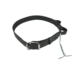 Klein® 5207L Heavy Duty Electrician's Tool Belt, Size L, Leather, Black