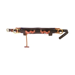 Klein® 5268N-18D Body Belt, Single Square Frame and Prong Buckle, Leather/Nylon/Klein-Kord Webbing