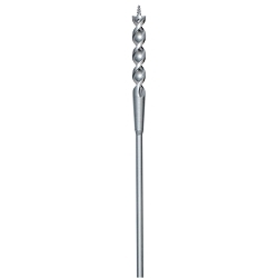 KleinĀ® 53717 Flexible Long Auger Bit With Screw Point, 3/8 in Dia, 72 in OAL, Screw Point, Oxide Treated
