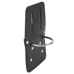 Klein® 5456 Hammer Holder, 2-1/2 in H x 7-7/8 in W, Leather, Black