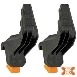 Klein® 54816MB Multi-Hook Rail Attachment, For Use With MODbox™ Rail System Components, Hard Plastic, Dark Gray