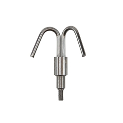 Klein® 56516 Replacement Fish Rod Twin Hook, For Use With 7-Piece 56511 Fish Rod Attachment Set, Splinter Guard™ 56400 33 ft Fish and Glow Rod Kit, Stainless Steel, Gray