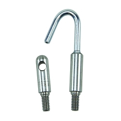 Klein® 56517 Replacement Bullet Nose and Single Hook, For Use With 7-Piece 56511 Fish Rod Attachment Set, Splinter Guard™ 56400 33 ft Fish and Glow Rod Kit, Stainless Steel, Gray