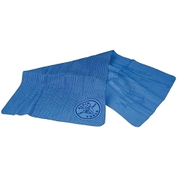 Klein® 60090 Cooling Towel, 29.5 in L x 13 in W x 0.7 in H, Blue, PVA