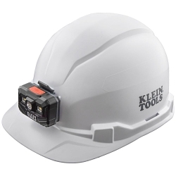 Klein® 60107RL Non-Vented Type 1 Hard Hat, 6-1/2 Fits Mini Hat, 8 Fits Max Hat, ABS/Polycarbonate, 4-Point Suspension, ANSI Electrical Class Rating: Class E, ANSI Impact Rating: ANSI Z89.1-2014, Ratchet Knob Adjustment