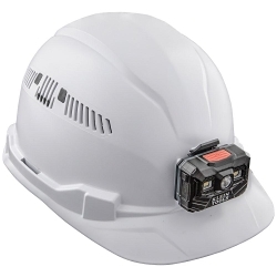 Klein® 60113RL Adjustable Vented Type 1 Hard Hat, 6-1/2 Fits Mini Hat, 8 Fits Max Hat, ABS/Polycarbonate, 4-Point Suspension, ANSI Electrical Class Rating: Class C, ANSI Impact Rating: ANSI Z89.1-2014, Ratchet Knob Adjustment