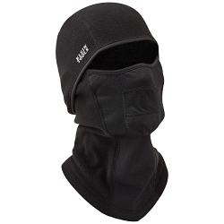 Klein® Tradesman Pro™ 60132 Wind Proof Hinged Balaclava, Universal, Black, 91% Polyester, 5% Thermoplastic Polyurethane, 4% Spandex