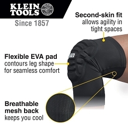 Klein® 60492, EVA Foam Pad, Adjustable Closure, Black